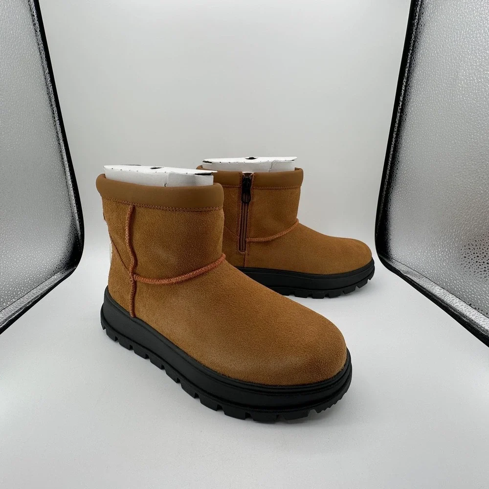 Koolaburra by UGG Koola Mini Hybrid Boot Womens Sz 8 Chestnut‎ Suede 1168010 NEW